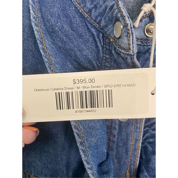 Overlover NWT Catalina Dress in Blue Denim Size M - Picture 5 of 5